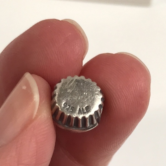 Pandora Retired Cupcake Charm 925 Sterling Silver with 14k Gold Accent 790417 - Picture 9 of 10